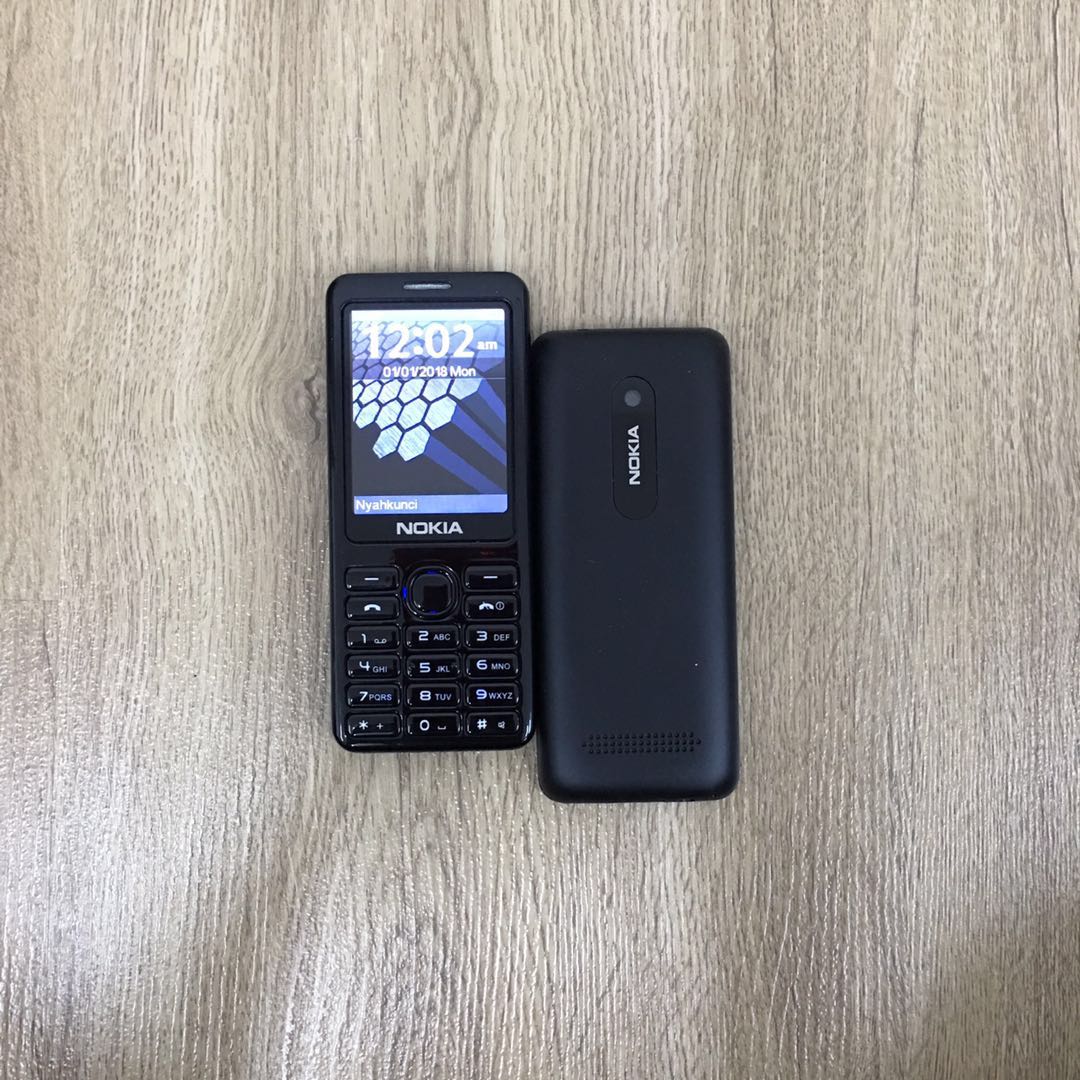 (Black)Nokia 206 DUAL SIM IMPORT REFURBISHED 95% NEW(Ready Stock)